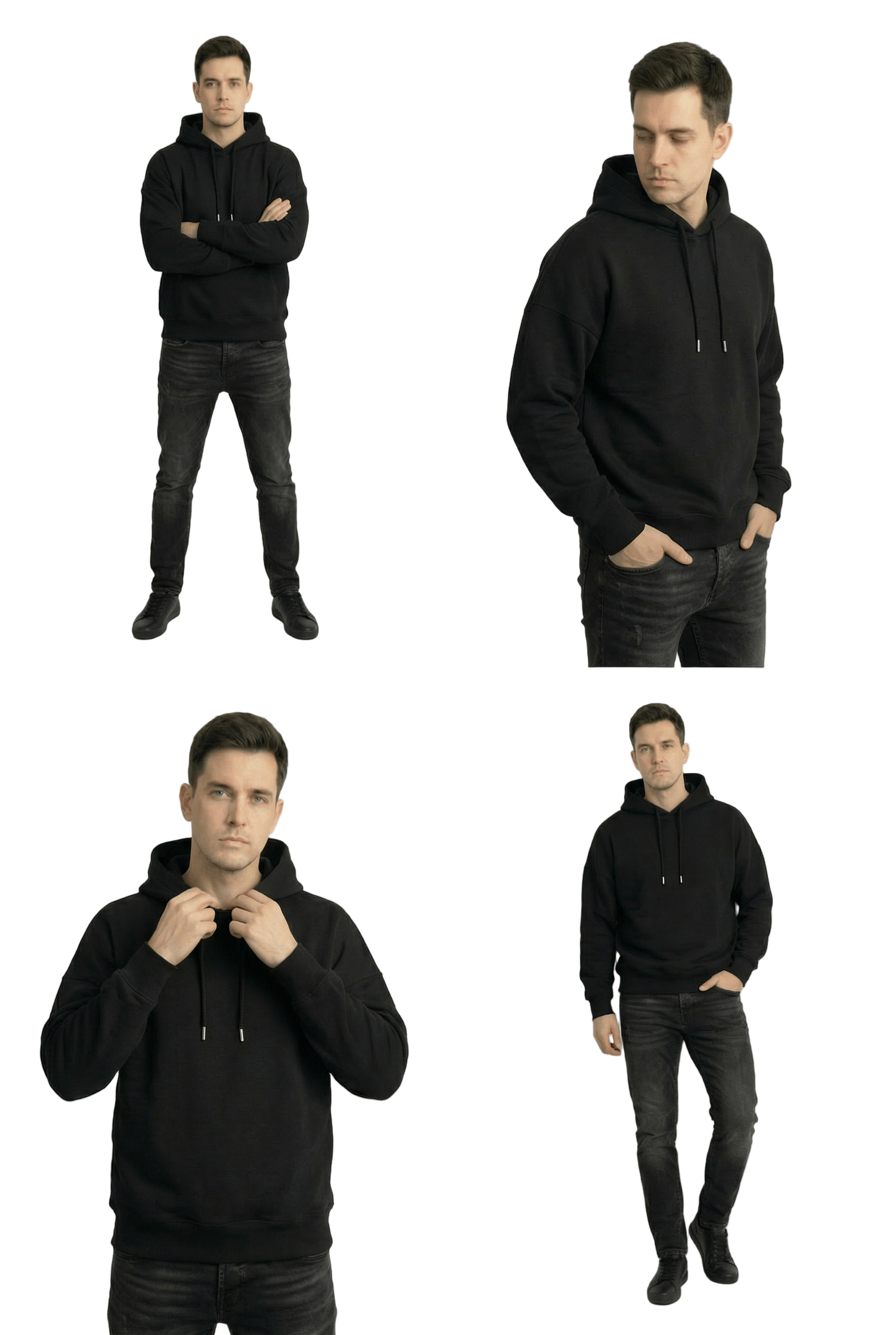 Drop Shoulder Hoodies